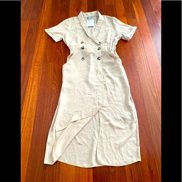 Asos design ‘Tux Midi’ dress - Picture 4 of 10